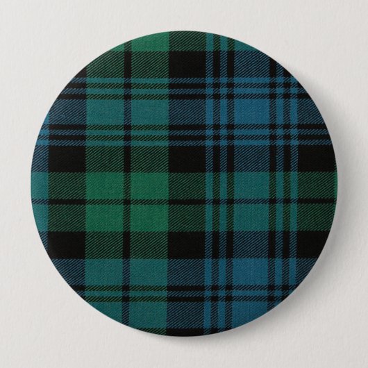 Fabric Tartan Round Button (Voorkant)