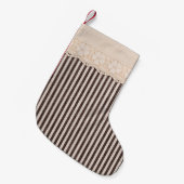 Fabric textile texture and lace for background kleine kerstsok (Voorkant (Hangend))