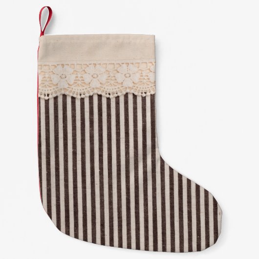 Fabric textile texture and lace for background kleine kerstsok (Voorkant)