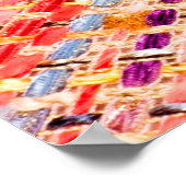 Fabric texture weave a large thread poster (Hoek)