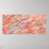 Fabric texture weave a large thread poster (Voorkant)