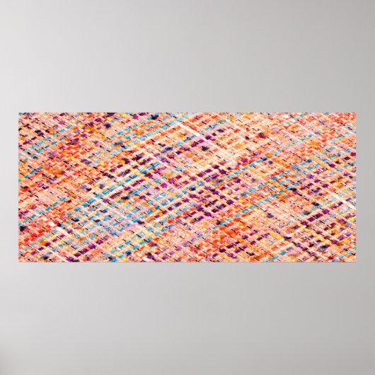 Fabric texture weave a large thread poster (Voorkant)