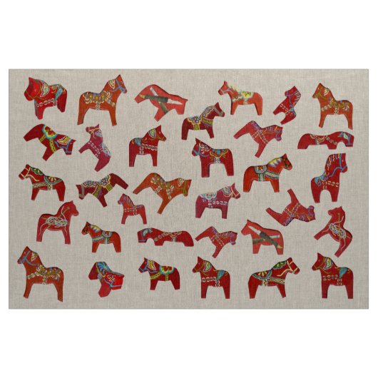Fabric van Dala Horse Collector Stof (Yard (91,4 cm))