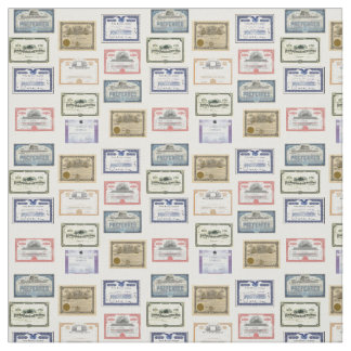 Fabric - Wall Street Market Certificates Stof