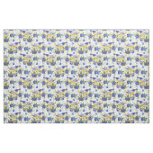 FABRIC WHIMSICAL BIRD & BLUEBERRIES STRIPE BLUE STOF (Fat Quarter)