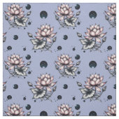 Fabric with bottom woven lotuses stof (Swatch)