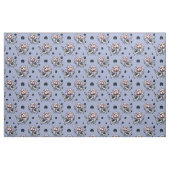 Fabric with bottom woven lotuses stof (Fat Quarter)