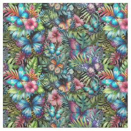 Fabric with snowstorms “Flight in the jungle” Stof