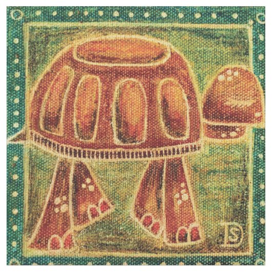 Fabric, woestijnschildpad stof (Close Up)
