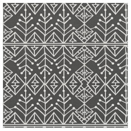 Fabric - Zwart-wit Aztec-patroon Stof