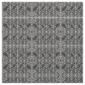 Fabric - Zwart-wit Aztec-patroon Stof (Swatch)