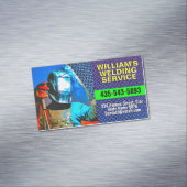 Fabrication Contractor, Professional Metal Welding Magnetisch Visitekaartje (Voorbeeld)