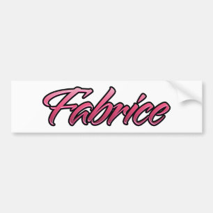 Fabrice faded roze Aufkleber-Sticker Bumpersticker