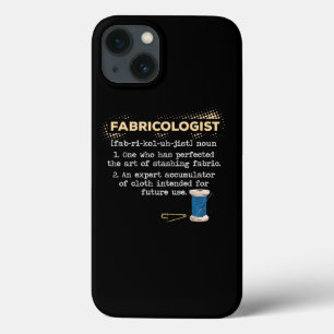 Fabricoloog Funny Quilter Betekenis cadeautjes Case-Mate iPhone Case