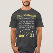 Fabricoloog Funny Quilter GIft Quilting Sewing T-shirt (Voorkant)