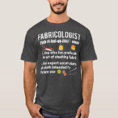 Fabricoloog Funny Sewing Fabric Lover Premium T-shirt (Voorkant)