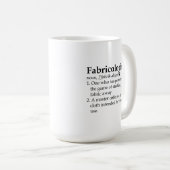 Fabricoloog Mok, Quilter Gift, Mok naaikoffie (Voorkant rechts)