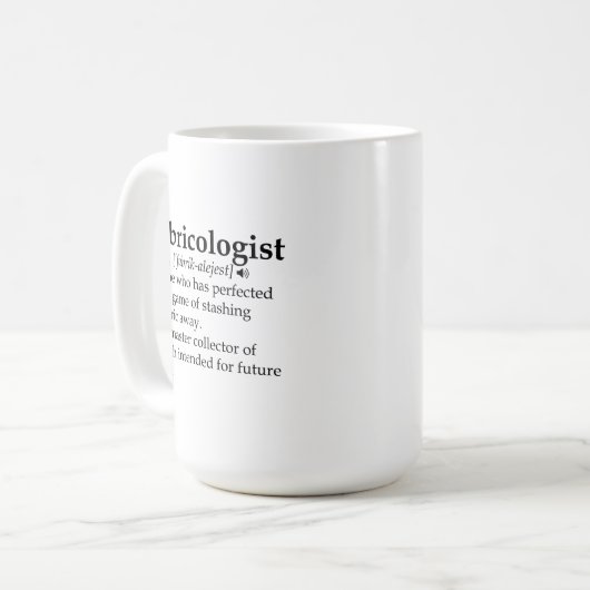 Fabricoloog Mok, Quilter Gift, Mok naaikoffie (Voorkant links)