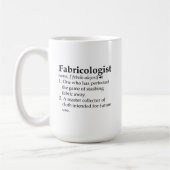 Fabricoloog Mok, Quilter Gift, Mok naaikoffie (Links)