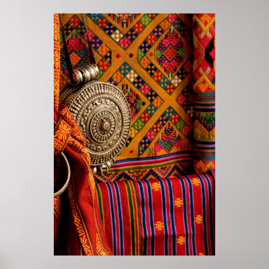 Fabrics, Bhutan Poster (Voorkant)