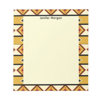 Fabrics Border Stylish Patterns Personalized Notitieblok