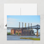 Fabriek achter het Briefkaart Bridge (Voorkant / Achterkant)