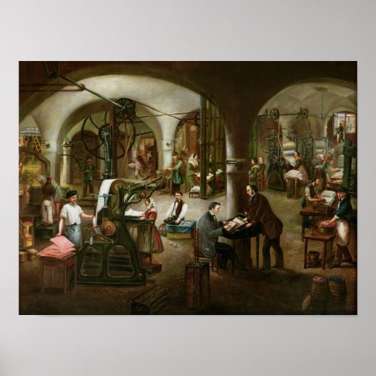 Fabriek in de Aubagne, 1861 Poster (Voorkant)