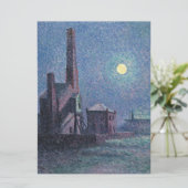 Fabriek in de Monlight (Stedelijk Landschap) (Luce Kaart (Staand voorkant)