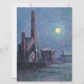 Fabriek in de Monlight (Stedelijk Landschap) (Luce Kaart (Voorkant)