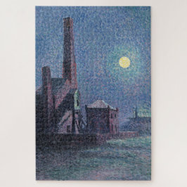 Fabriek in de Monlight (Stedelijk Landschap) (Luce Legpuzzel