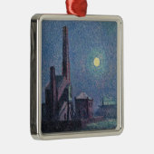 Fabriek in de Monlight (Stedelijk Landschap) (Luce Metalen Ornament (Rechts)