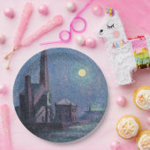 Fabriek in de Monlight (Stedelijk Landschap) (Luce Papieren Bordje (Feest)