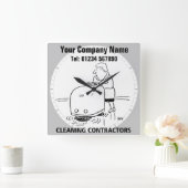 Fabriek, Kantoor, of Industrieel Schoonmakend Bedr Vierkante Klok (Huis)