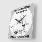 Fabriek, Kantoor, of Industrieel Schoonmakend Bedr Vierkante Klok (Hoek)