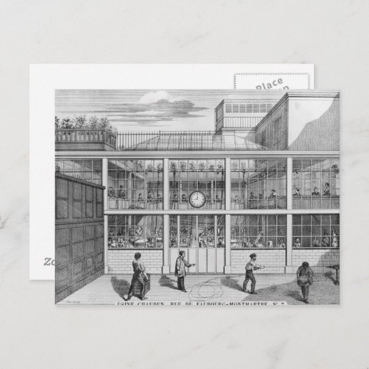 Fabriek voor patronen voor geweren, Usine Chaudun Briefkaart (Voorkant / Achterkant)