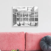 Fabriek voor patronen voor geweren, Usine Chaudun Canvas Afdruk (Insitu (Woonkamer))