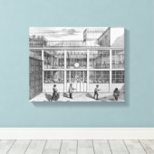 Fabriek voor patronen voor geweren, Usine Chaudun Canvas Afdruk (Insitu (Houten vloer))