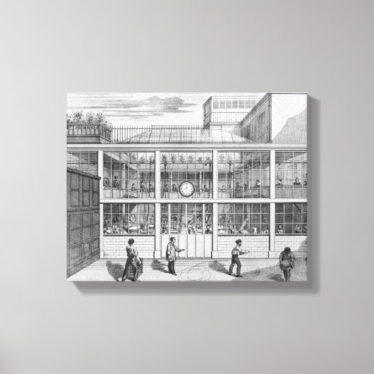 Fabriek voor patronen voor geweren, Usine Chaudun Canvas Afdruk (Voorkant)