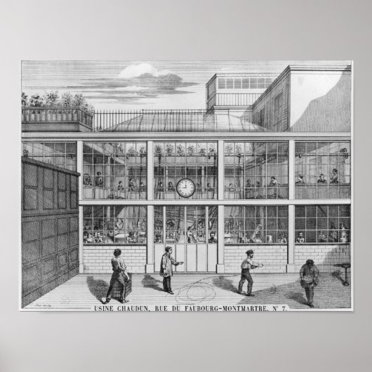 Fabriek voor patronen voor geweren, Usine Chaudun Poster (Voorkant)