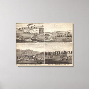 Fabriek, winkels en voorzitterschappen, Minnesota Canvas Afdruk