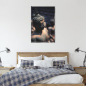 Fabrieks Boeddha Beelden Canvas Afdruk (Insitu (Slaapkamer))