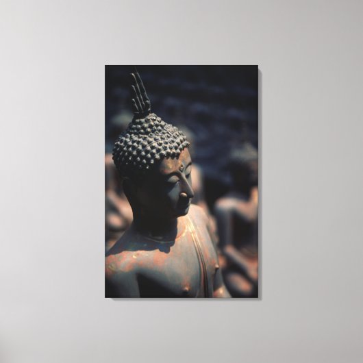 Fabrieks Boeddha Beelden Canvas Afdruk (Voorkant)