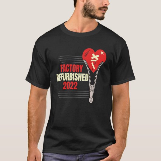 Fabrieksanering 2022 Open hartchirurgie Zipper T-shirt (Voorkant)