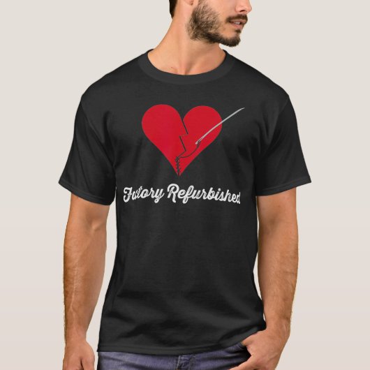 Fabrieksmatig gerenoveerde Funny Open Heart Chirur T-shirt (Voorkant)