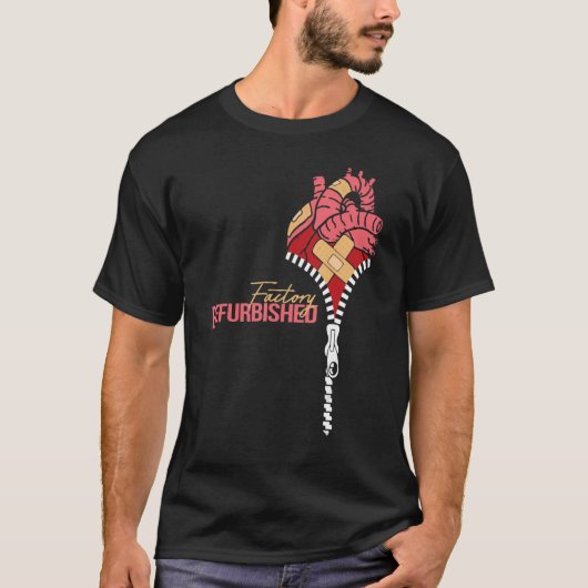 Fabrieksmatig gereviseerde hartchirurgie Survivor  T-shirt (Voorkant)