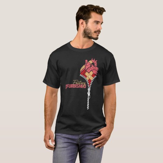 Fabrieksmatig gereviseerde hartchirurgie Survivor  T-shirt (Voorkant volledig)