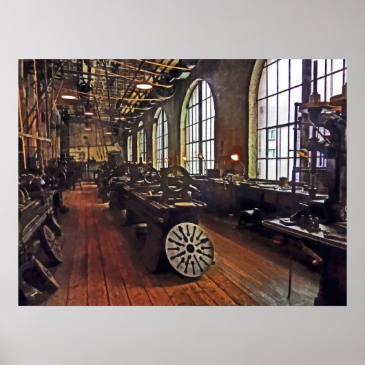 Fabrieksmatige machine poster (Voorkant)