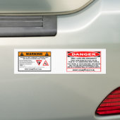 fabrikant_waarschuwing bumpersticker (Op auto)