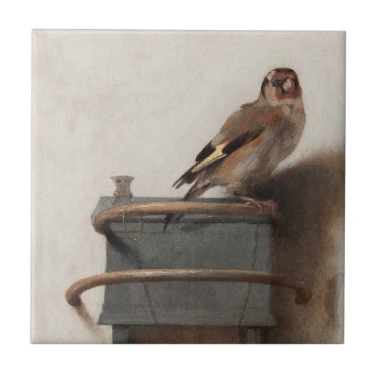 Fabritius De Goudvink Schilderkunst Print Tegeltje (Voorkant)