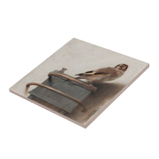 Fabritius De Goudvink Schilderkunst Print Tegeltje (Zijkant)